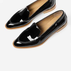 Everlane Modern Loafer Black Patent Leather sz 8